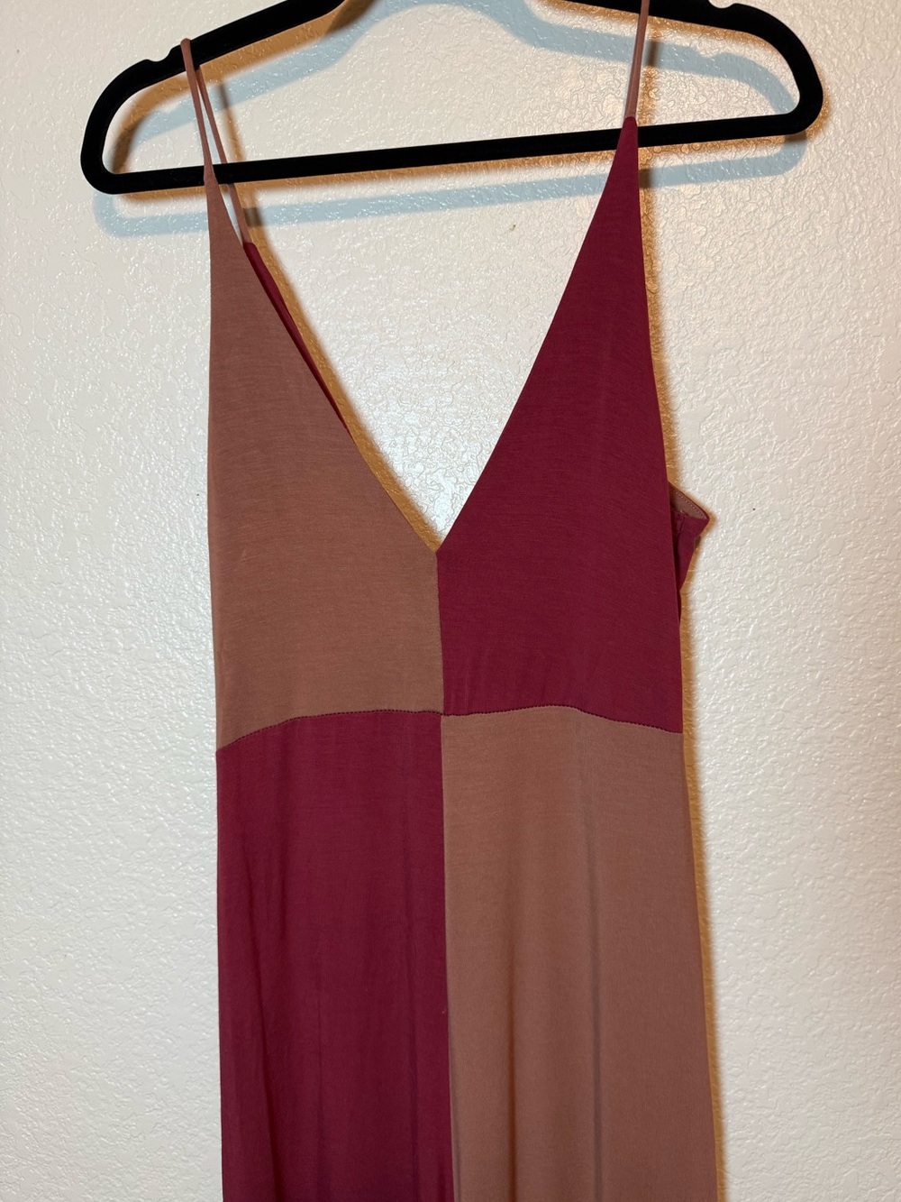 Anthropologie Daily Practice Twist Front Color Block Spaghetti Strap Jumpsuit Sm - Picture 7 of 10